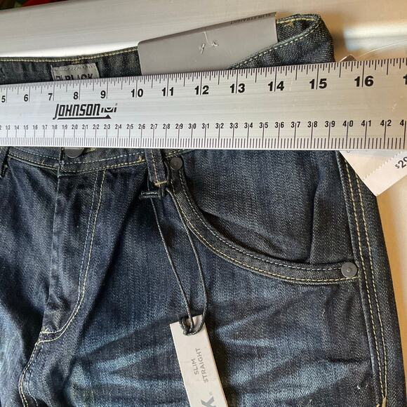 rue21 Black Men Jeans size 30x30 Dark Blue Mid Rise Straight Leg NWT - Picture 4 of 12